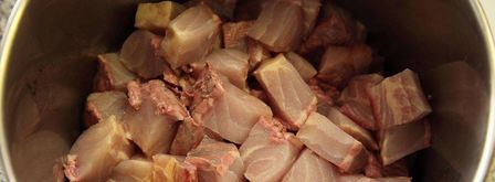 шашлык из рыбы осетра. Шаг 2