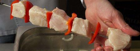 шашлык из рыбы осетра. Шаг 5