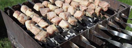 шашлык из рыбы осетра. Шаг 6