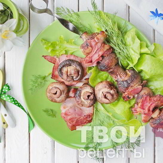 Рецепт шашлыка из шампиньонов