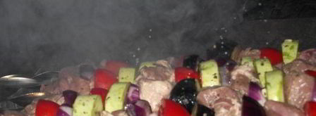 шашлык из свинины с овощами в луковом маринаде. Шаг 5