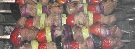 шашлык из свинины с овощами в луковом маринаде. Шаг 6