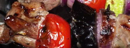 шашлык из свинины с овощами в луковом маринаде. Шаг 8