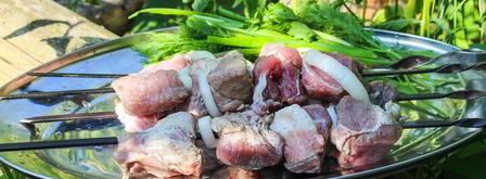 шашлык из свинины с уксусом и луком. Шаг 3