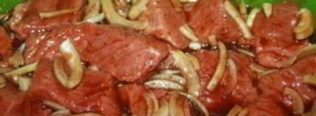 шашлык из телятины с соевым соусом. Шаг 2