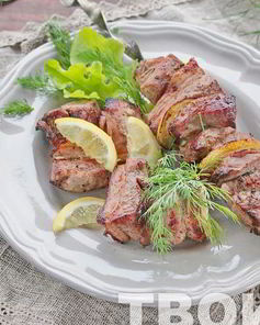Шашлык с лимоном
