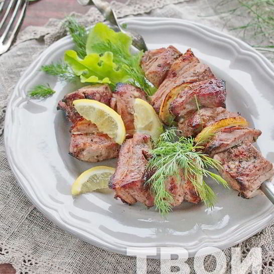 Рецепт шашлыка с лимоном