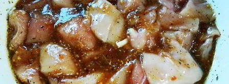 шашлык в апельсиново-абрикосовой глазури. Шаг 3