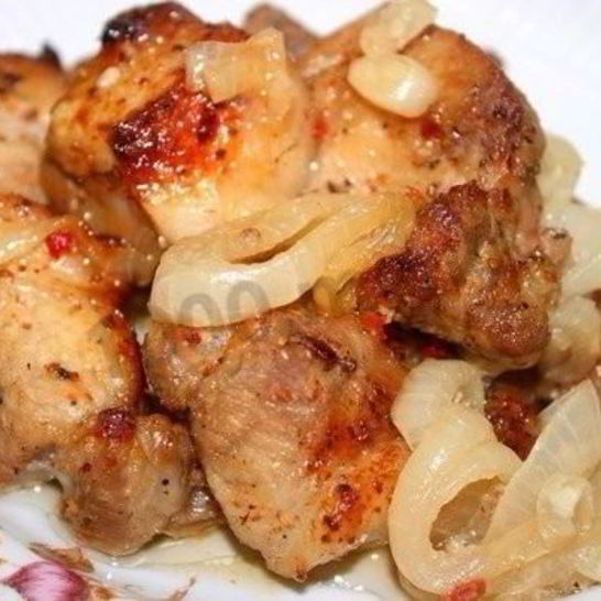Рецепт шашлыка в духовке на луковой подушке