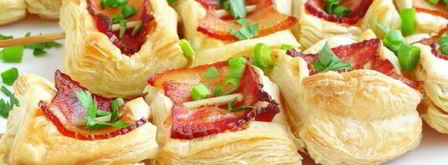 закуска из слоеного теста шашлык. Шаг 13