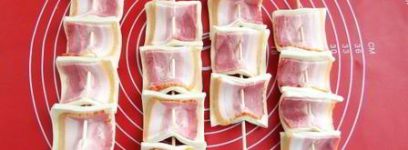 закуска из слоеного теста шашлык. Шаг 7