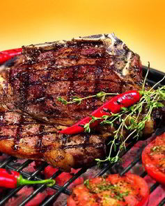 Стейк из говядины на гриле