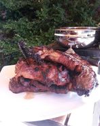 Стейк из говядины на мангале