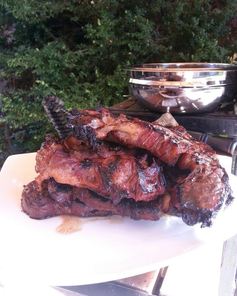 Стейк из говядины на мангале