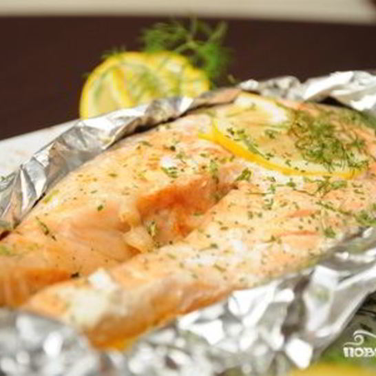 Рецепт стейка из кеты в духовке