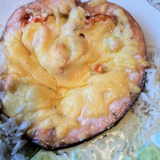 Рецепт стейка из семги с сюрпризом