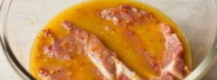 стейк из свинины с апельсиново-горчичным соусом. Шаг 3