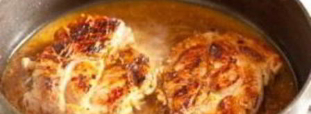 стейк из свинины с апельсиново-горчичным соусом. Шаг 5