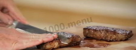 стейк из телятины на сковороде. Шаг 8