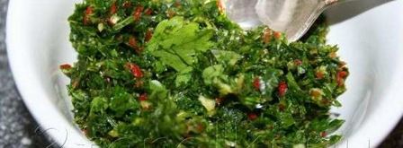 стейк из тунца с острым зеленым соусом. Шаг 9