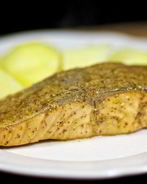 Стейк лосося в духовке