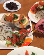 Стейк лосося в фольге