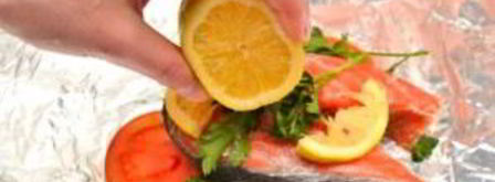 стейк лосося в фольге. Шаг 2