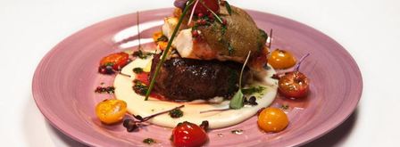 стейк с крабовым мясом и чесночным пюре. Шаг 9