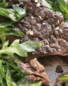 Стейк с руколой