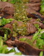 Стейк с соусом халапеньо Чимичурри