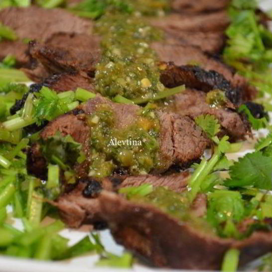 Рецепт стейка с соусом халапеньо чимичурри