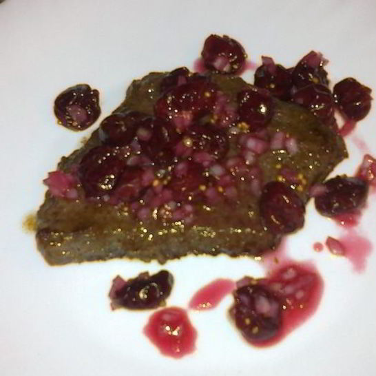 Рецепт стейка с вишней