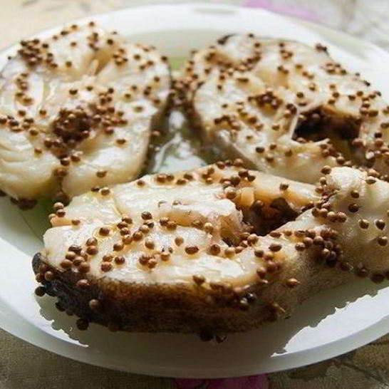 Рецепт стейка трески на пару