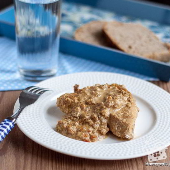 Рецепт стейков иза индеек с миндальныма соусома