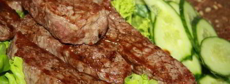 стейки из мраморной говядины на сковороде-гриль. Шаг 4