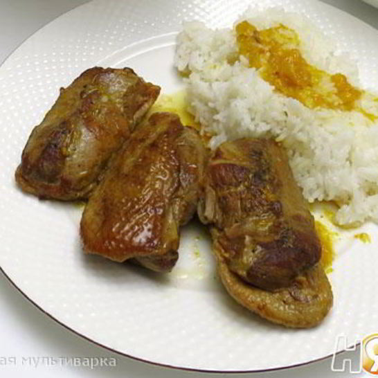 Рецепт стейков из утки с апельсинами в мультиварке