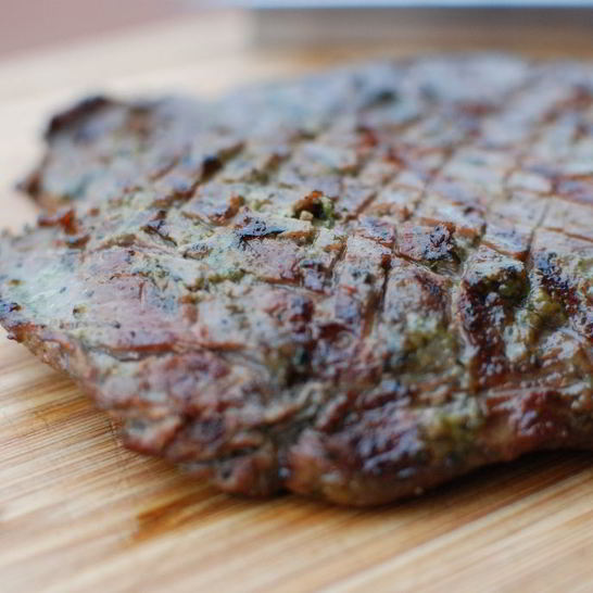 Рецепт стейков в зеленом маринаде