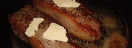 стриплойн — стейк с зеленой фасолью. Шаг 17