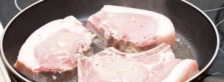 свиной стейк в маринаде из зеленого чая. Шаг 5