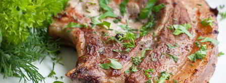 свиной стейк в маринаде из зеленого чая. Шаг 7