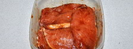 свиные стейки терияки — очень быстро. Шаг 2