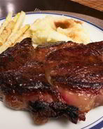 Вкусный стейк из говядины