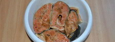 жареные стейки семги. Шаг 2