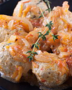 Куриные тефтели с капустой