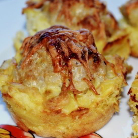 Рецепт куриных тефтелек в картофельных корзиночках