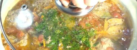 мясные тефтели в овощном соусе. Шаг 11