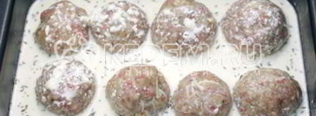 рождественский венок из тефтелей. Шаг 8