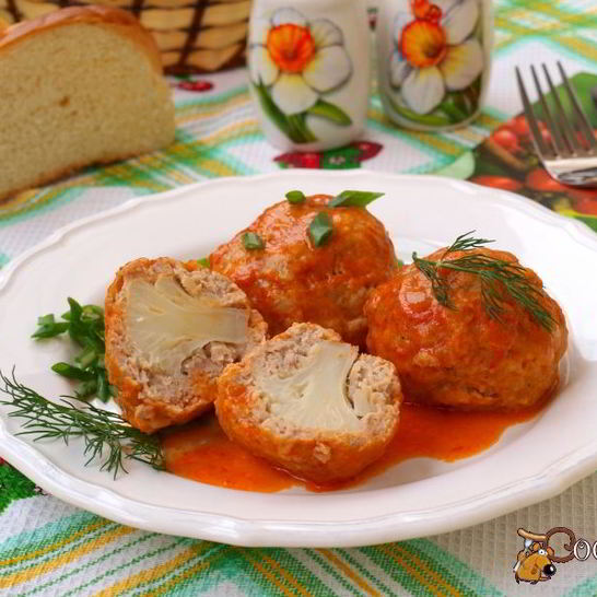 Рецепт тефтелей из индюшиного фарша с цветной капустой