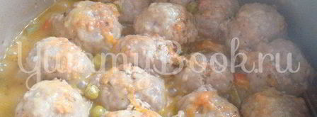 тефтели с гречкой в мультиварке. Шаг 3