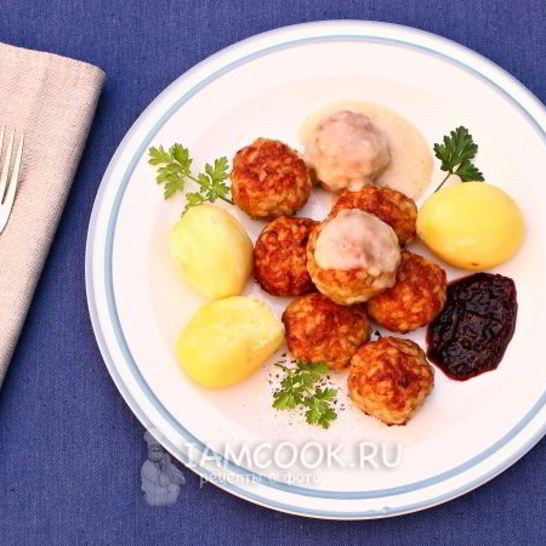Рецепт тефтелей в духовке без подливы